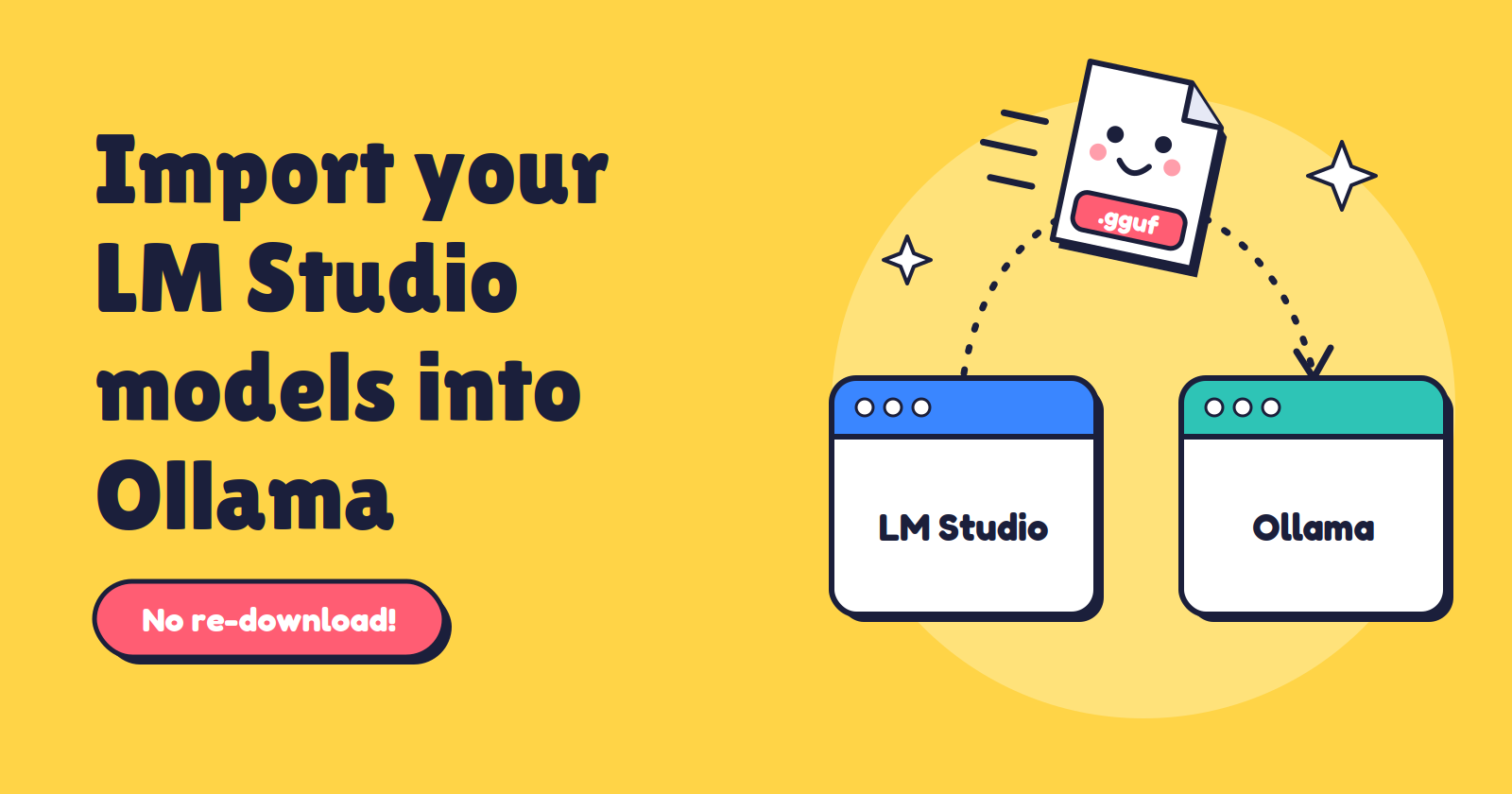 Import LM Studio models into Ollama without re-downloading