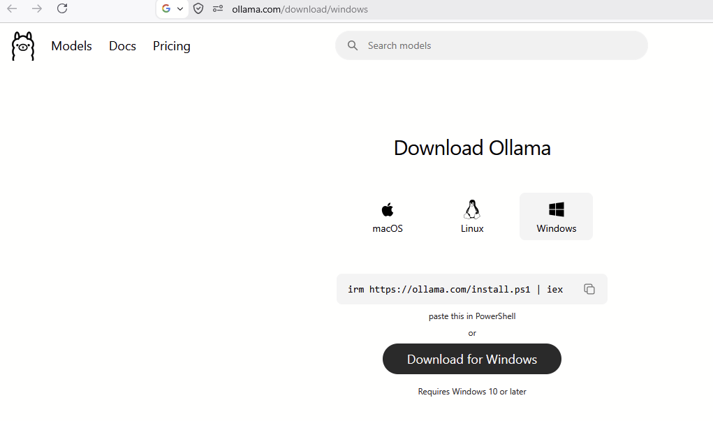Ollama download